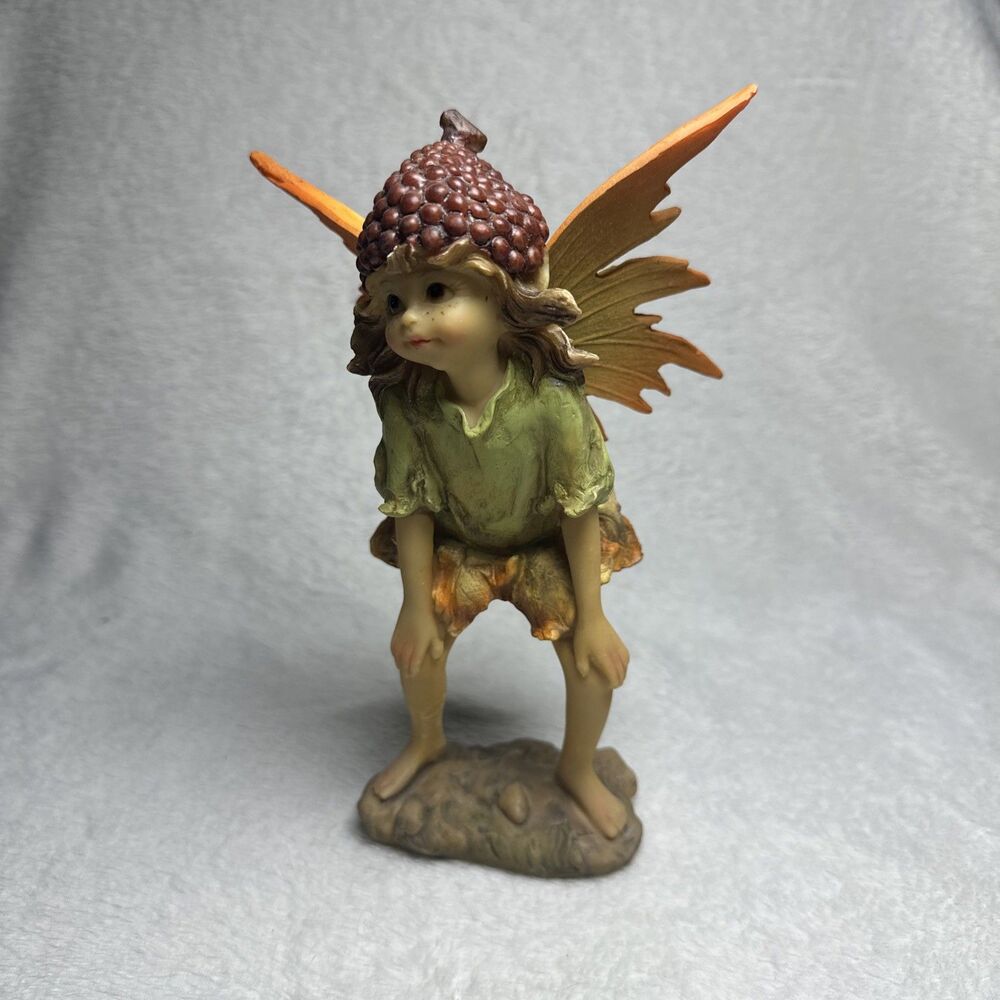 PUMPKIN PATCH SITTING FAIRY FIGURINE 6” & STANDING FAIRY FIGURINE 8” NEW IN BOX - Picture 5 of 15